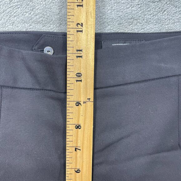 C/MEO Collective Flared Pants Womens Medium Black Cotton Ruffle Trim Cropped - Picture 14 of 16